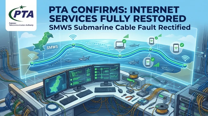 PTA confirms full restoration of internet services in Pakistan after SMW5 submarine cable fault is rectified