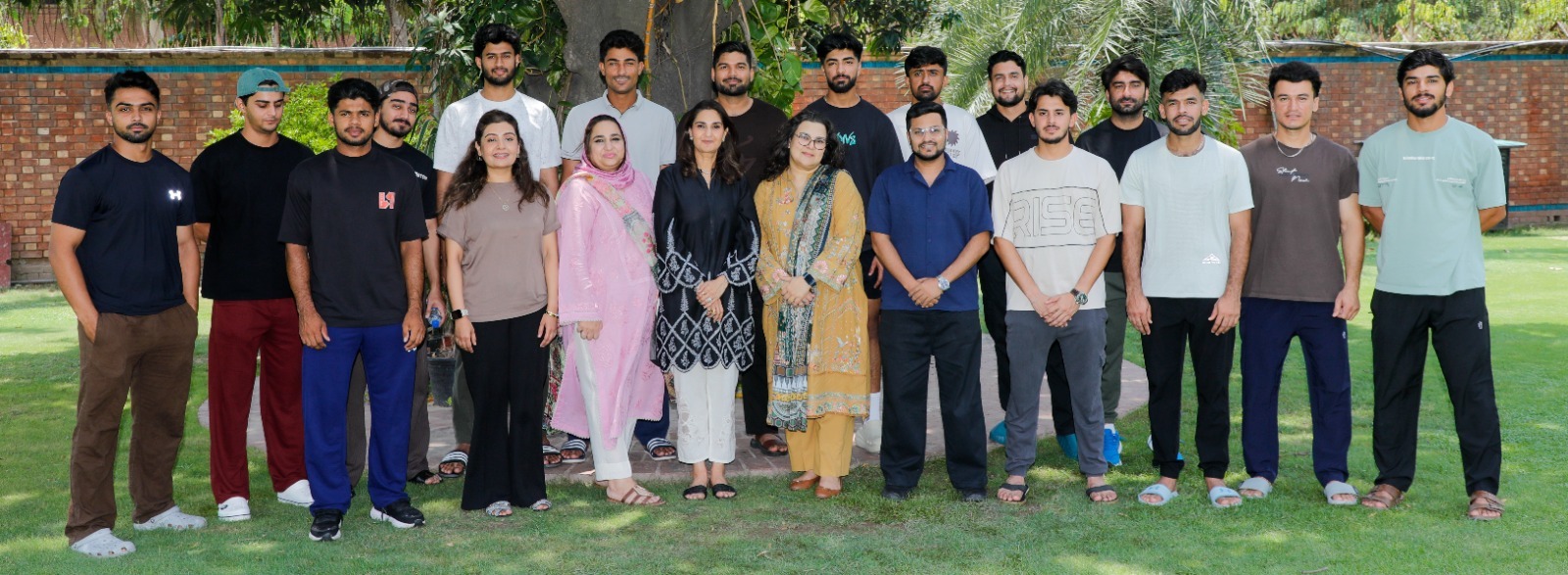 Cricketers attending Beaconhouse communication skills training in partnership with PCB.