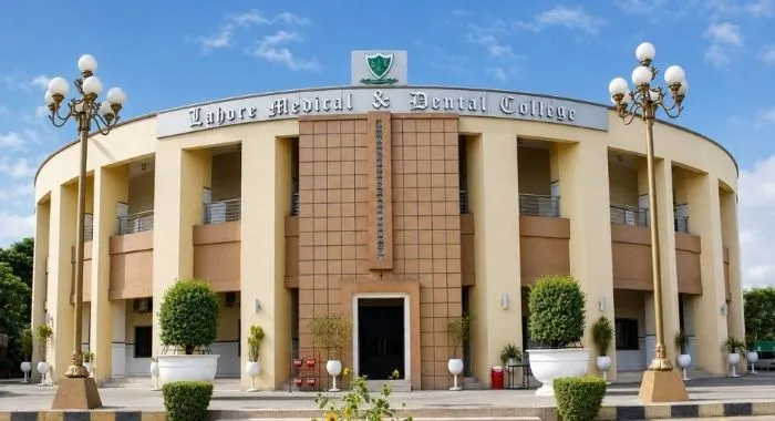 Lahore Medical & Dental College building, where DWP Group has secured the complete HVAC scope featuring Gree VRF systems, Sital Klima hygienic air handling units, and Japan Sanyo elevators.